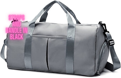 US Sports Gym Travel Duffel Bag Wet Pocket Shoes Compartment Swim Yoga Training