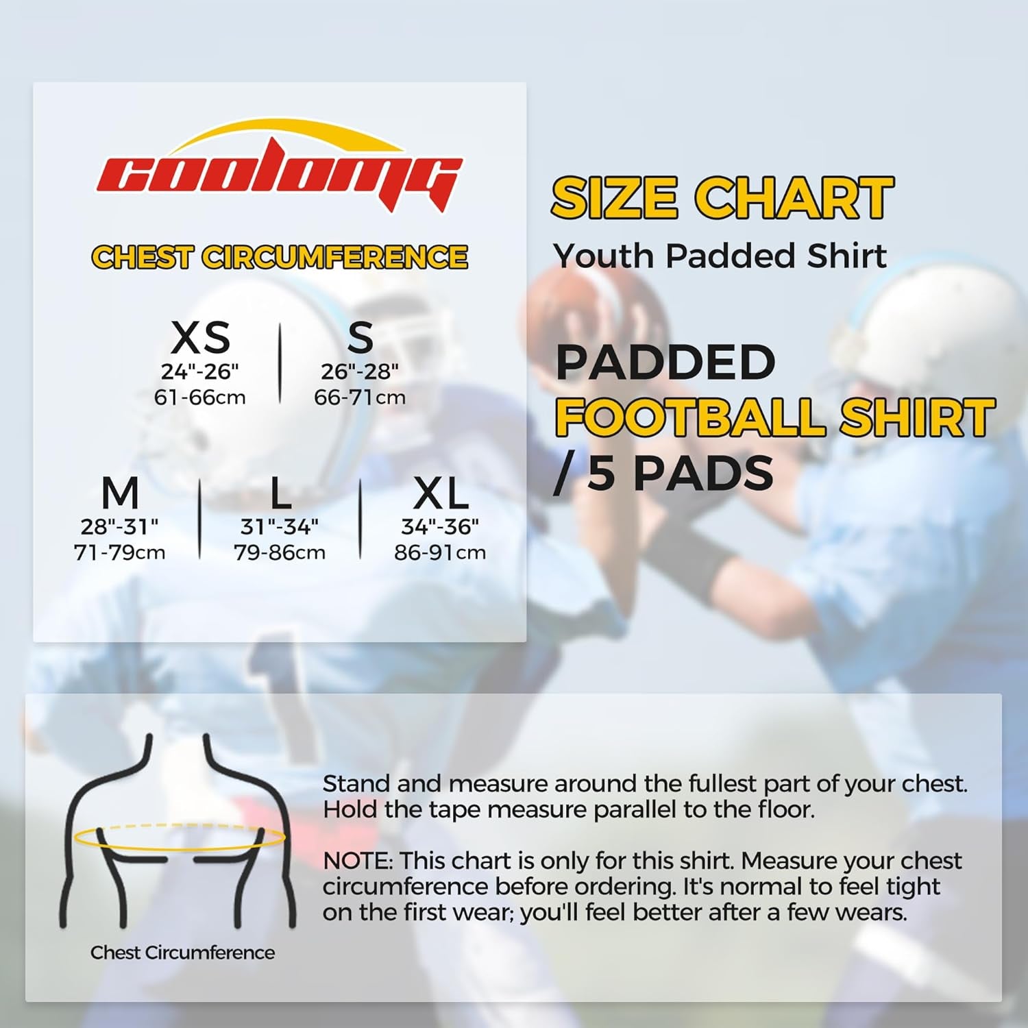 Elevate Football Padded Compression Shirt
