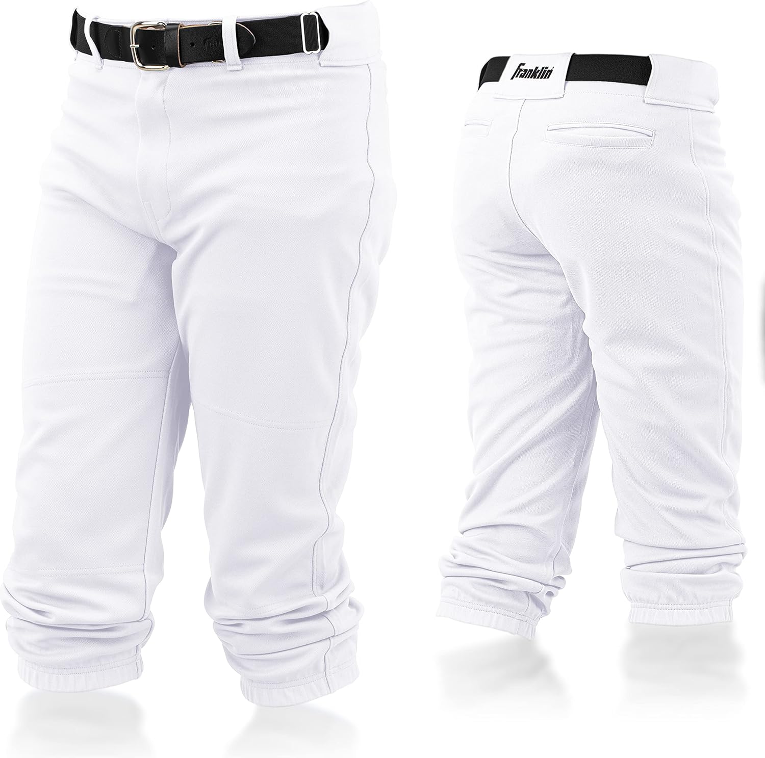 Youth Baseball + Softball Pants - Knee High + Relaxed Fit Kids Baseball Pants - White, Black + Grey Pants