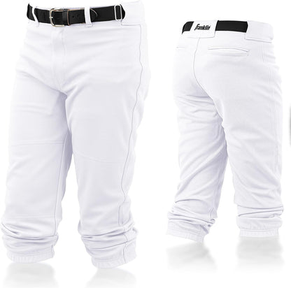 Youth Baseball + Softball Pants - Knee High + Relaxed Fit Kids Baseball Pants - White, Black + Grey Pants