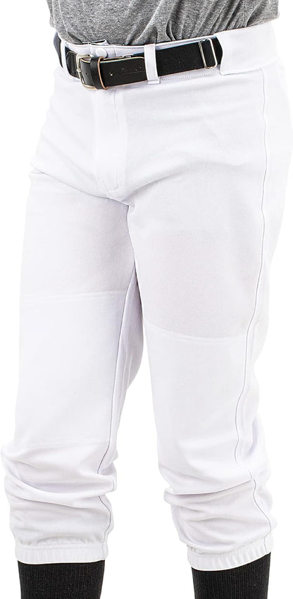 Youth Baseball + Softball Pants - Knee High + Relaxed Fit Kids Baseball Pants - White, Black + Grey Pants