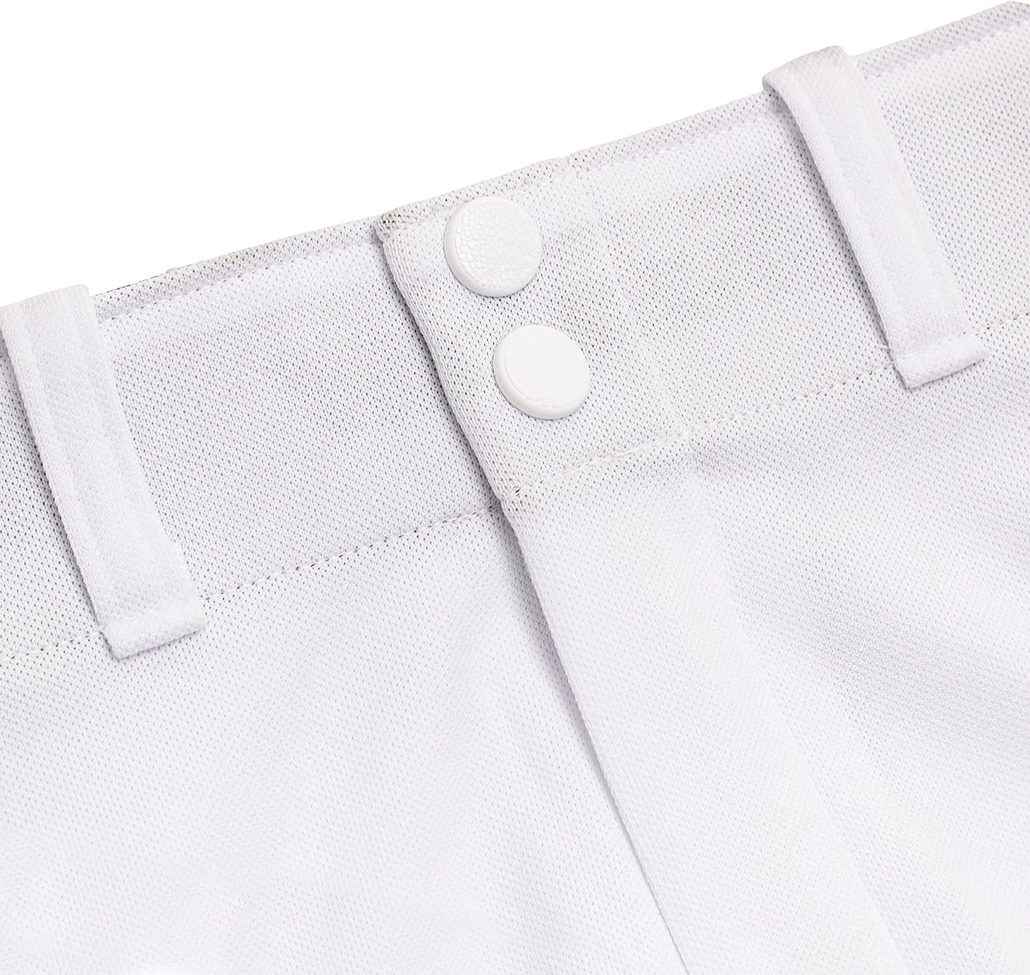 Youth Baseball + Softball Pants - Knee High + Relaxed Fit Kids Baseball Pants - White, Black + Grey Pants