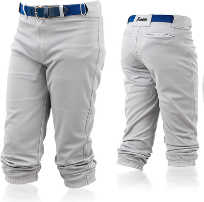 Youth Baseball + Softball Pants - Knee High + Relaxed Fit Kids Baseball Pants - White, Black + Grey Pants