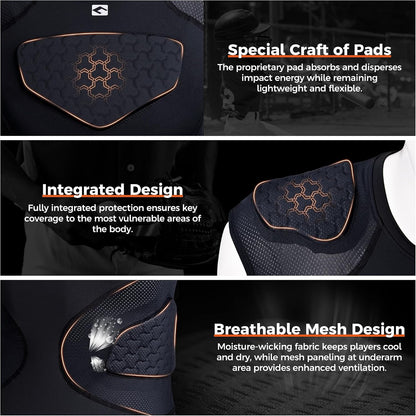 Elevate Football Padded Compression Shirt
